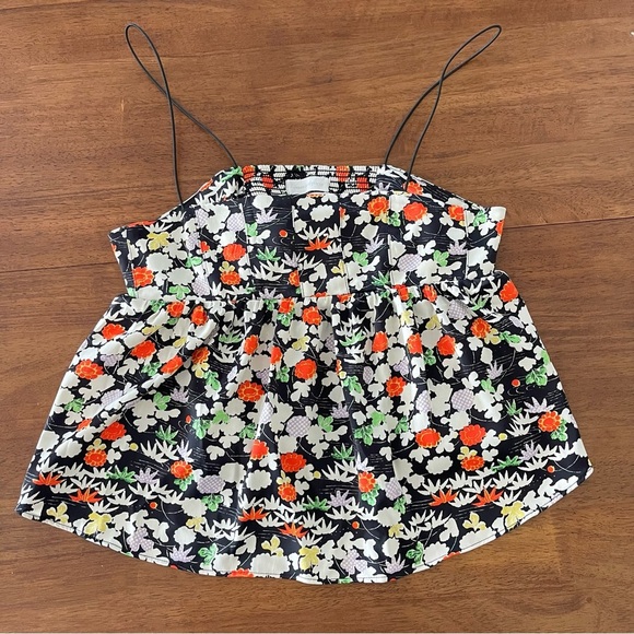 Urban Outfitters Floral Babydoll Top - Picture 1 of 7